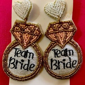 Hand crafted earrings perfect for bridal shower